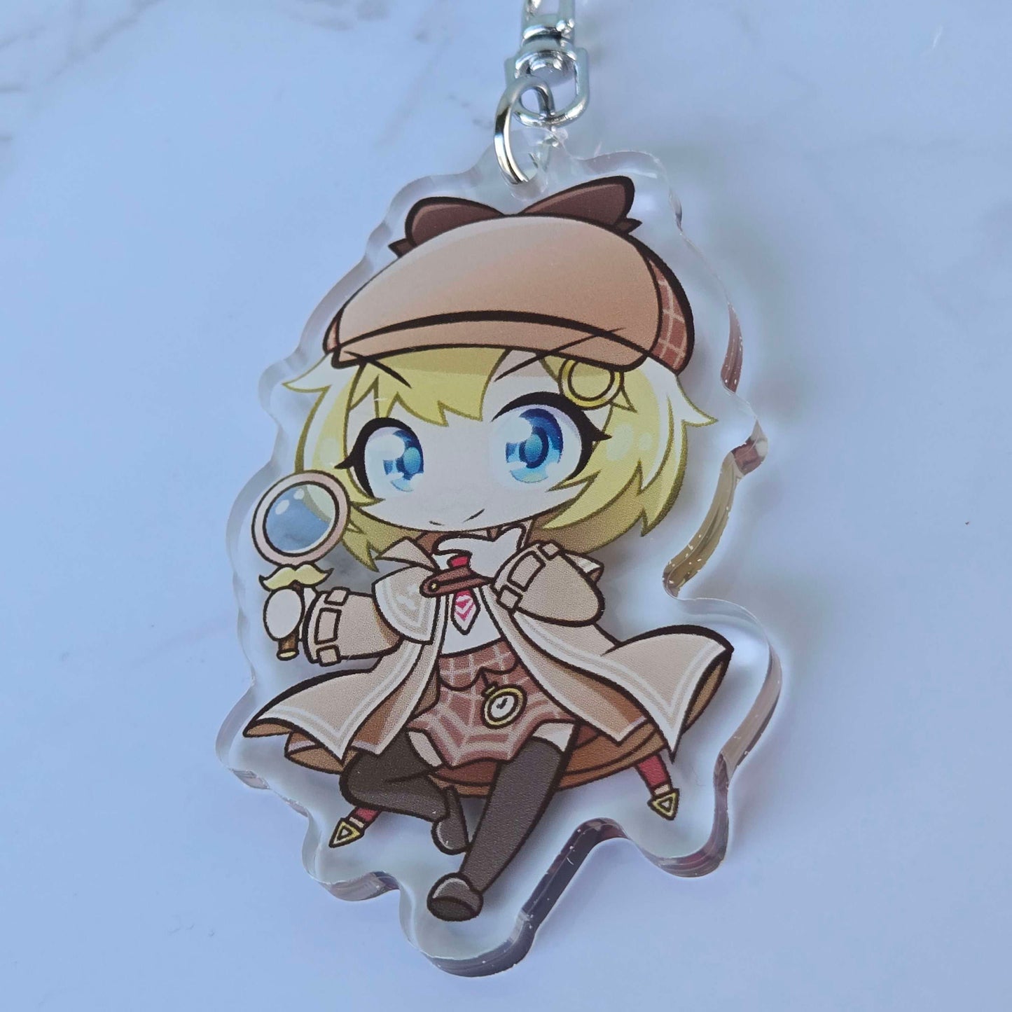 HoloEN Amelia Watson - Keychain 2.5" Double Sided Acrylic Keychain