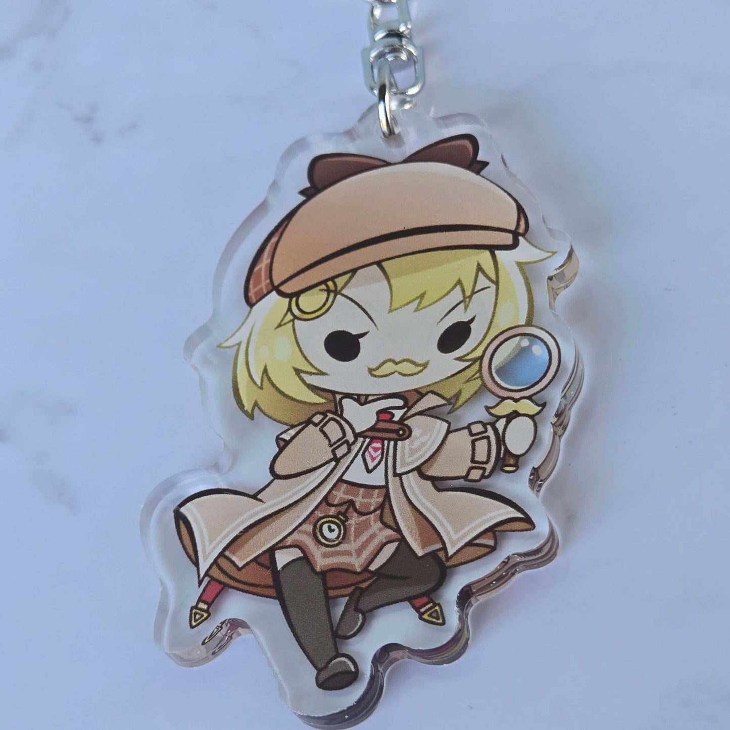 HoloEN Amelia Watson - Keychain 2.5" Double Sided Acrylic Keychain