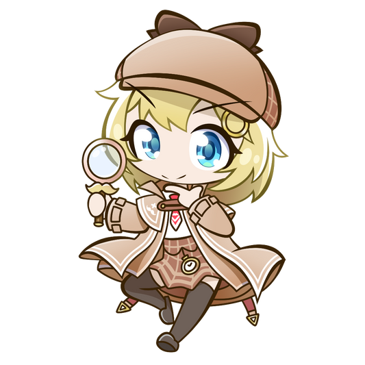 HoloEN Amelia Watson - Keychain 2.5" Double Sided Acrylic Keychain