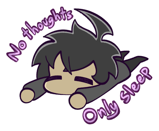 Asa Only Sleep - 2.5" Vinyl Die Cut Sticker