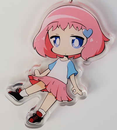 Yoridori Yotei Hinata Akiyama (Gen 1) - 3" Clear Acrylic Keychain